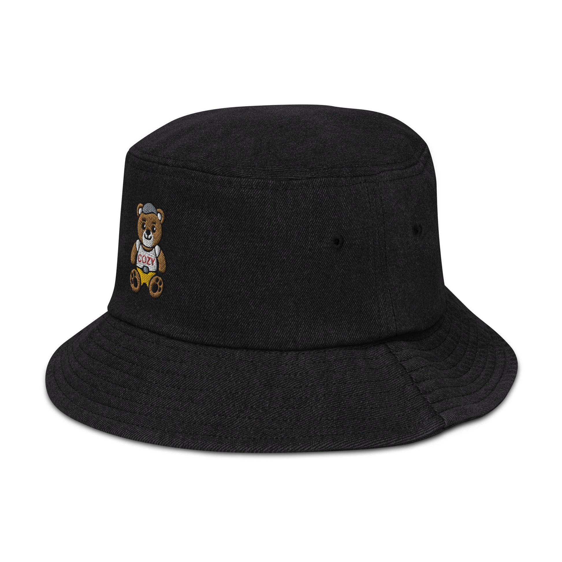 bucket hat schwarz seite