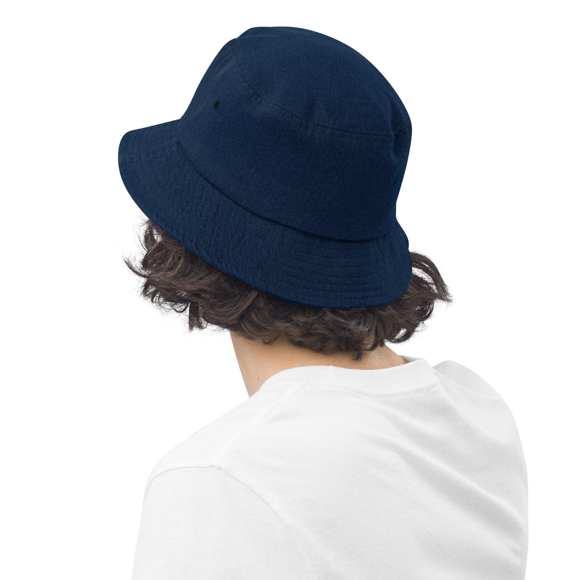 bucket hat blau hinten