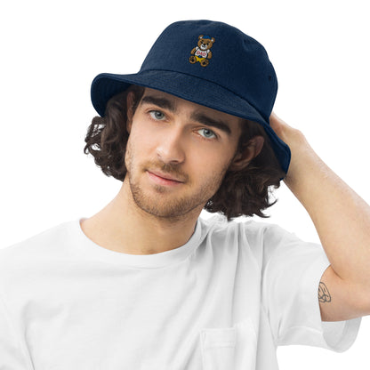 bucket hat blau