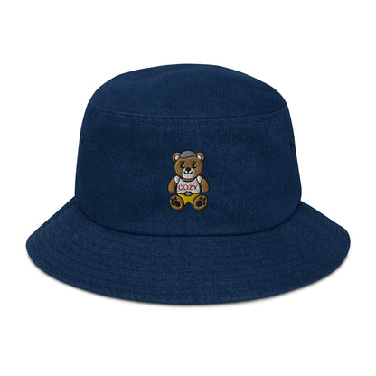 bucket hat blau